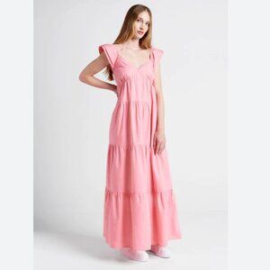 Modcloth Notes Of Grace Maxi Dress in Pink